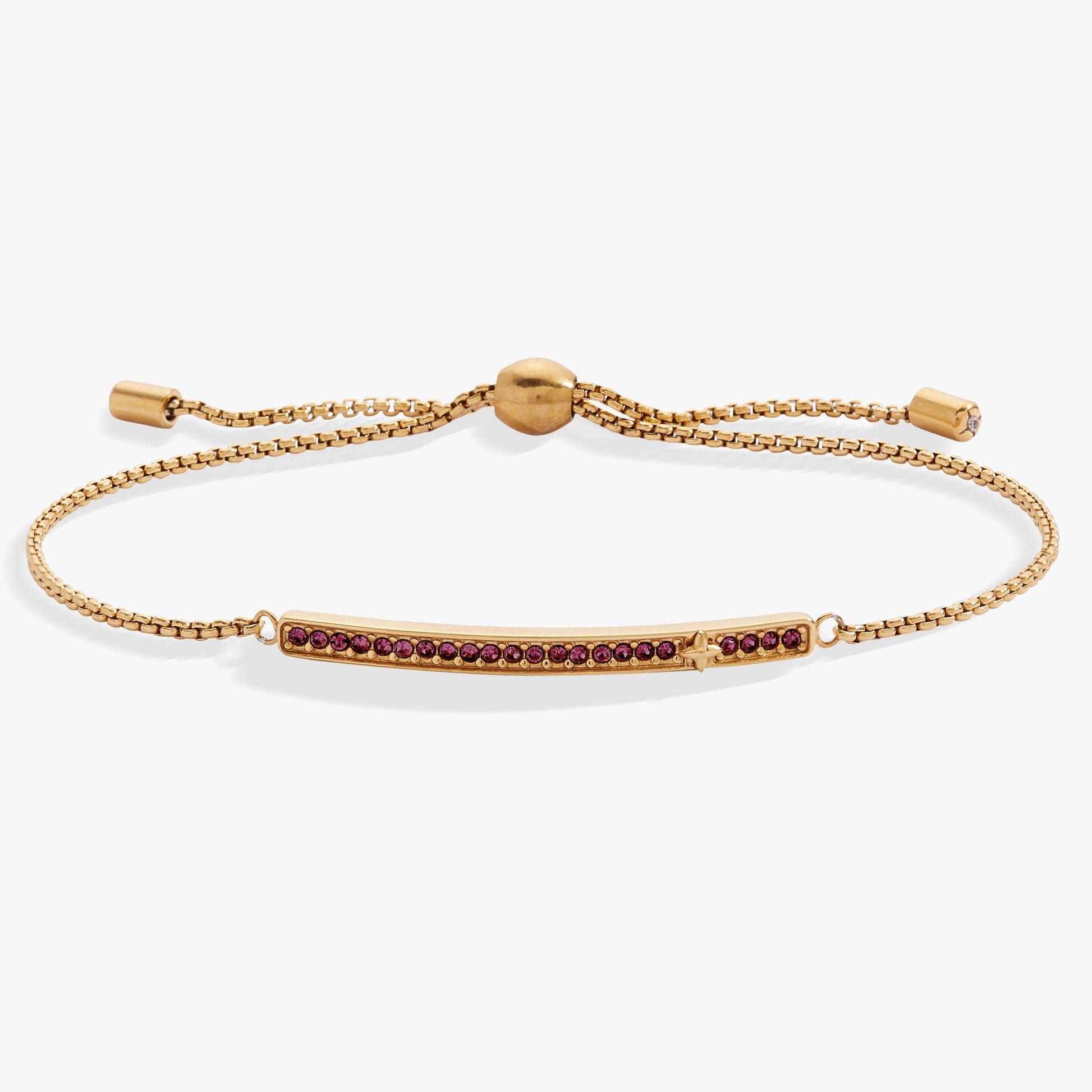 February Everyday Birthstone Pave Bolo Bracelet ALEX AND ANI
