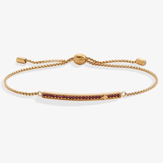 February Everyday Birthstone Pave Bolo Bracelet ALEX AND ANI