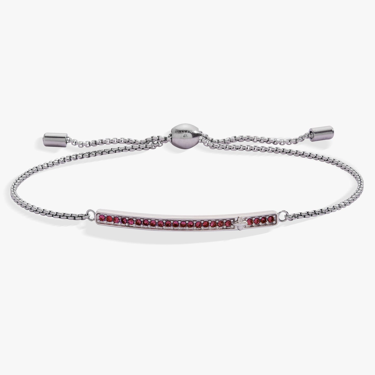 February Everyday Birthstone Pave Bolo Bracelet ALEX AND ANI