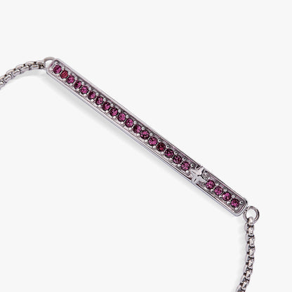 February Everyday Birthstone Pave Bolo Bracelet ALEX AND ANI
