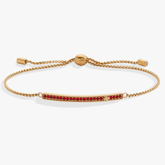 July Everyday Birthstone Pave Bolo Bracelet ALEX AND ANI