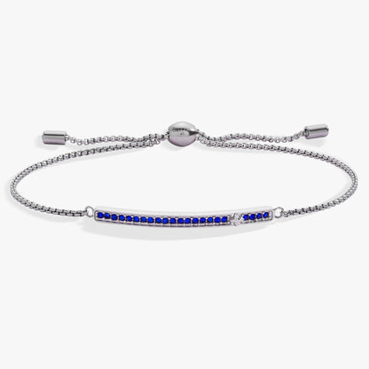 September Everyday Birthstone Pave Bolo Bracelet ALEX AND ANI