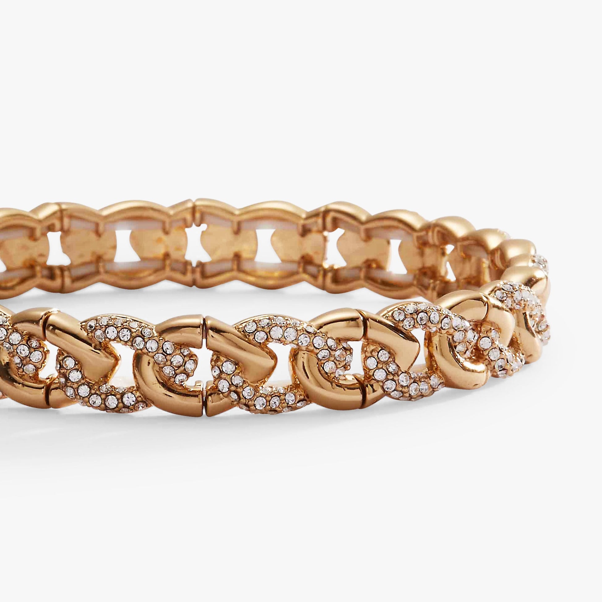 Pave Curb Chain Stretch Bracelet ALEX AND ANI