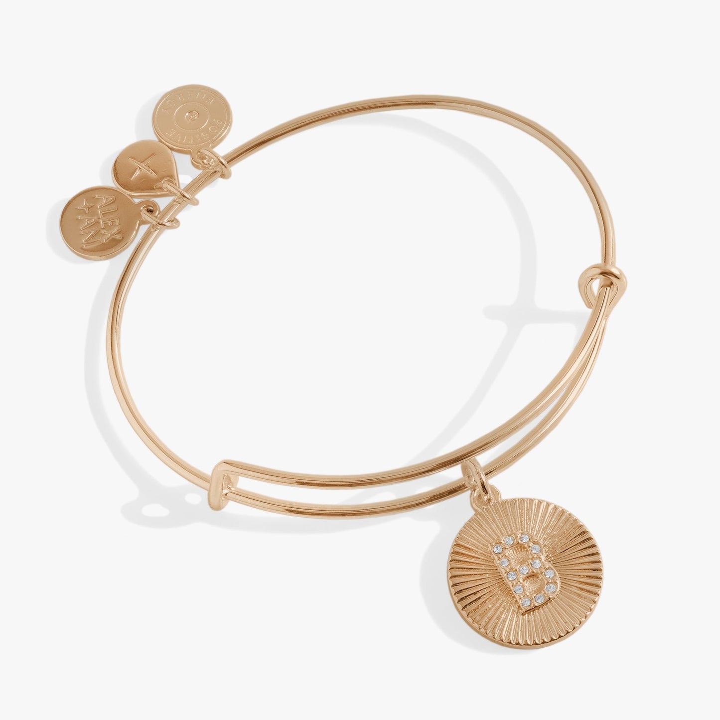 Initial B Pave Starburst Texture Bangle ALEX AND ANI