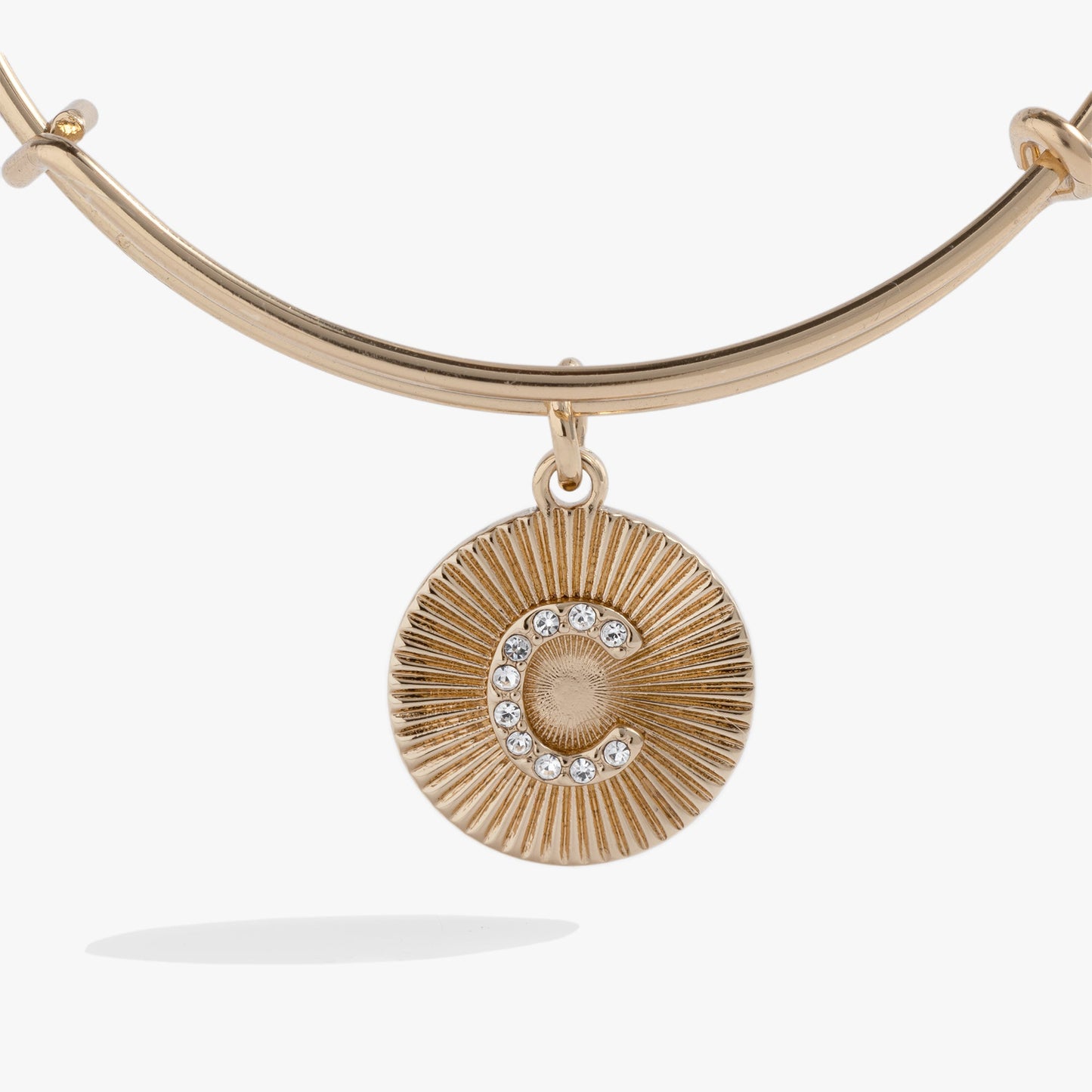 Initial C Pave Starburst Texture Bangle ALEX AND ANI