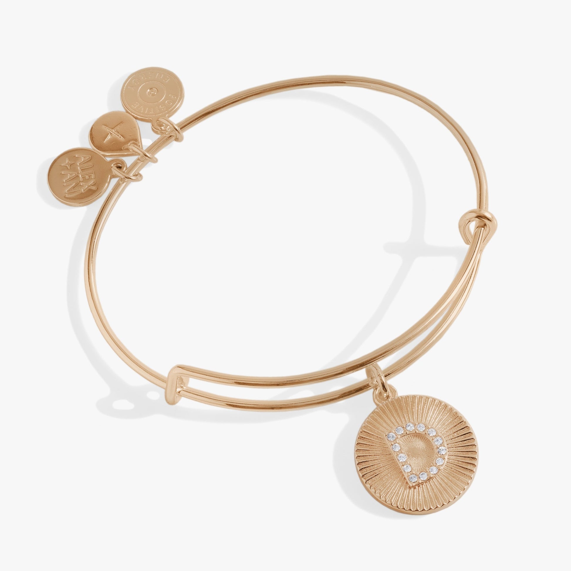 Initial D Pave Starburst Texture Bangle ALEX AND ANI