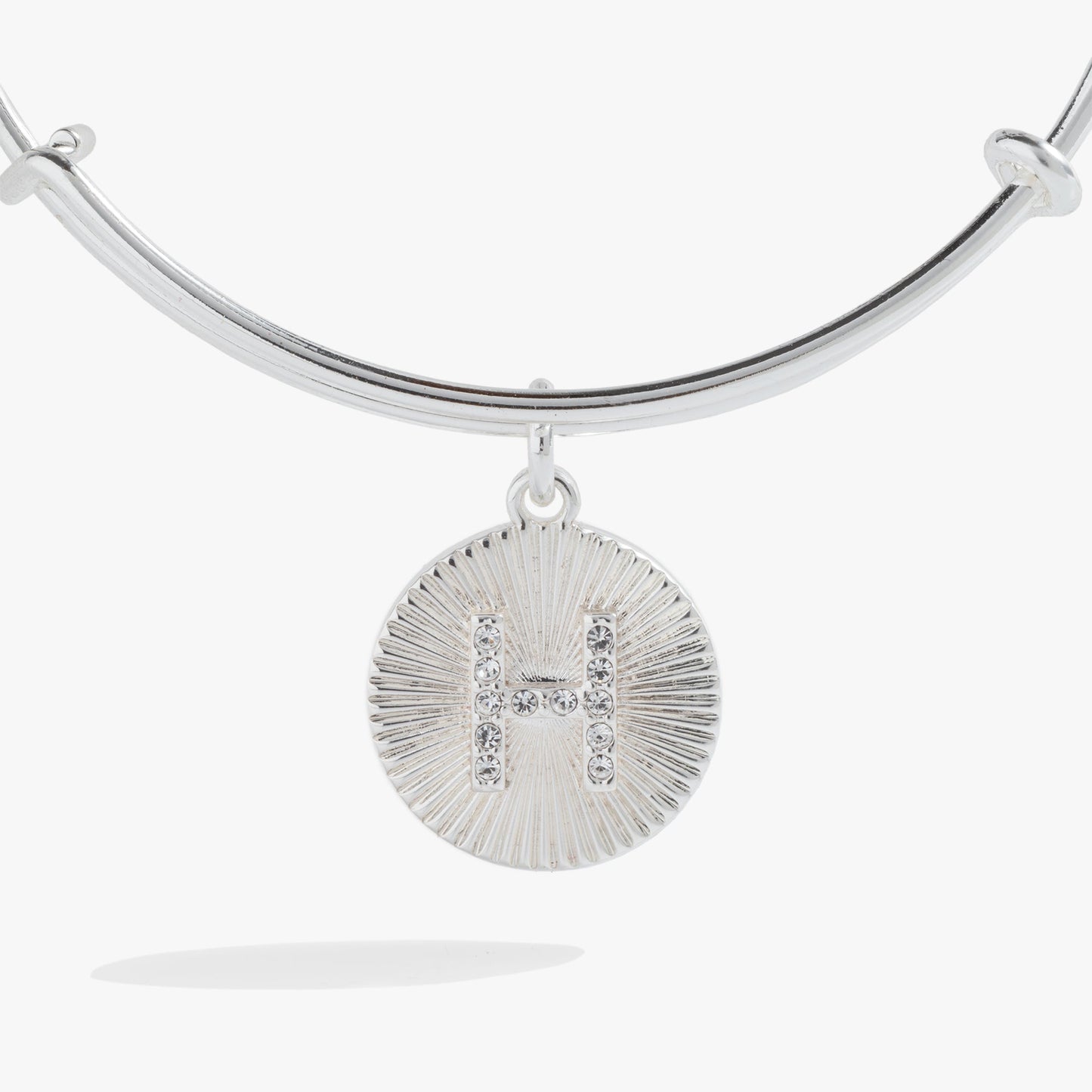 Initial H Pave Starburst Texture Bangle ALEX AND ANI