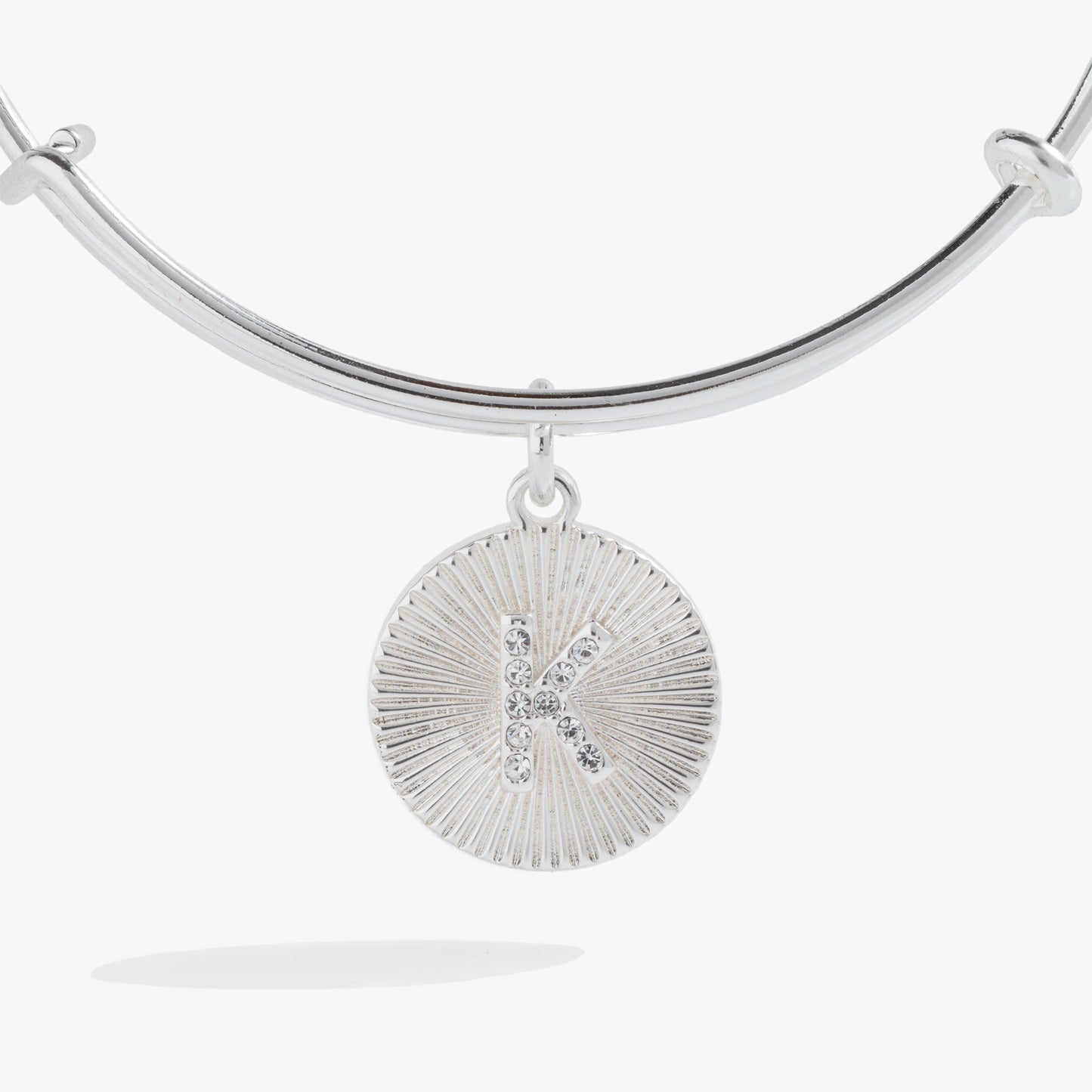 Initial K Pave Starburst Texture Bangle ALEX AND ANI