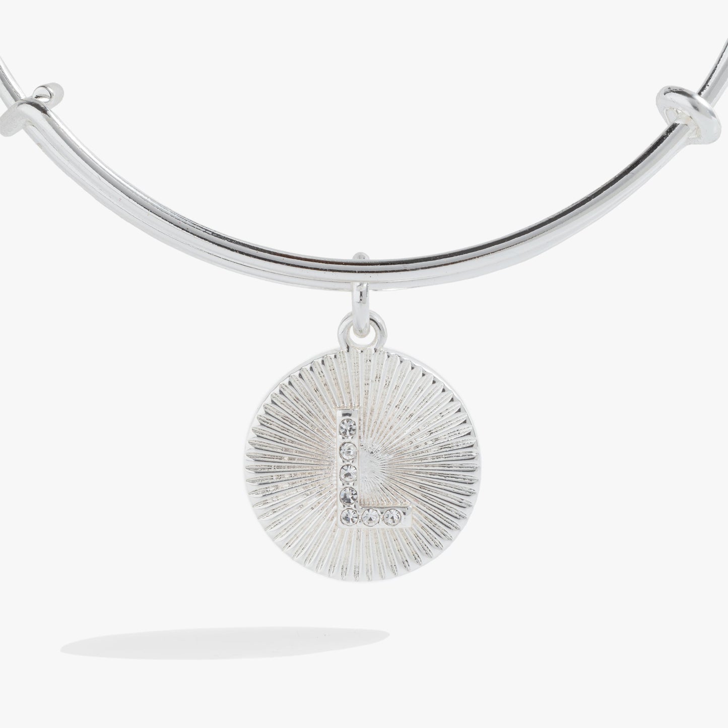 Initial L Pave Starburst Texture Bangle ALEX AND ANI