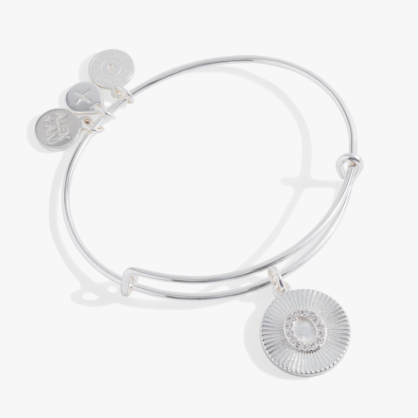 Initial O Pave Starburst Texture Bangle ALEX AND ANI
