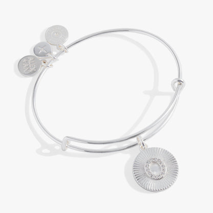 Initial O Pave Starburst Texture Bangle ALEX AND ANI