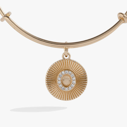 Initial O Pave Starburst Texture Bangle ALEX AND ANI
