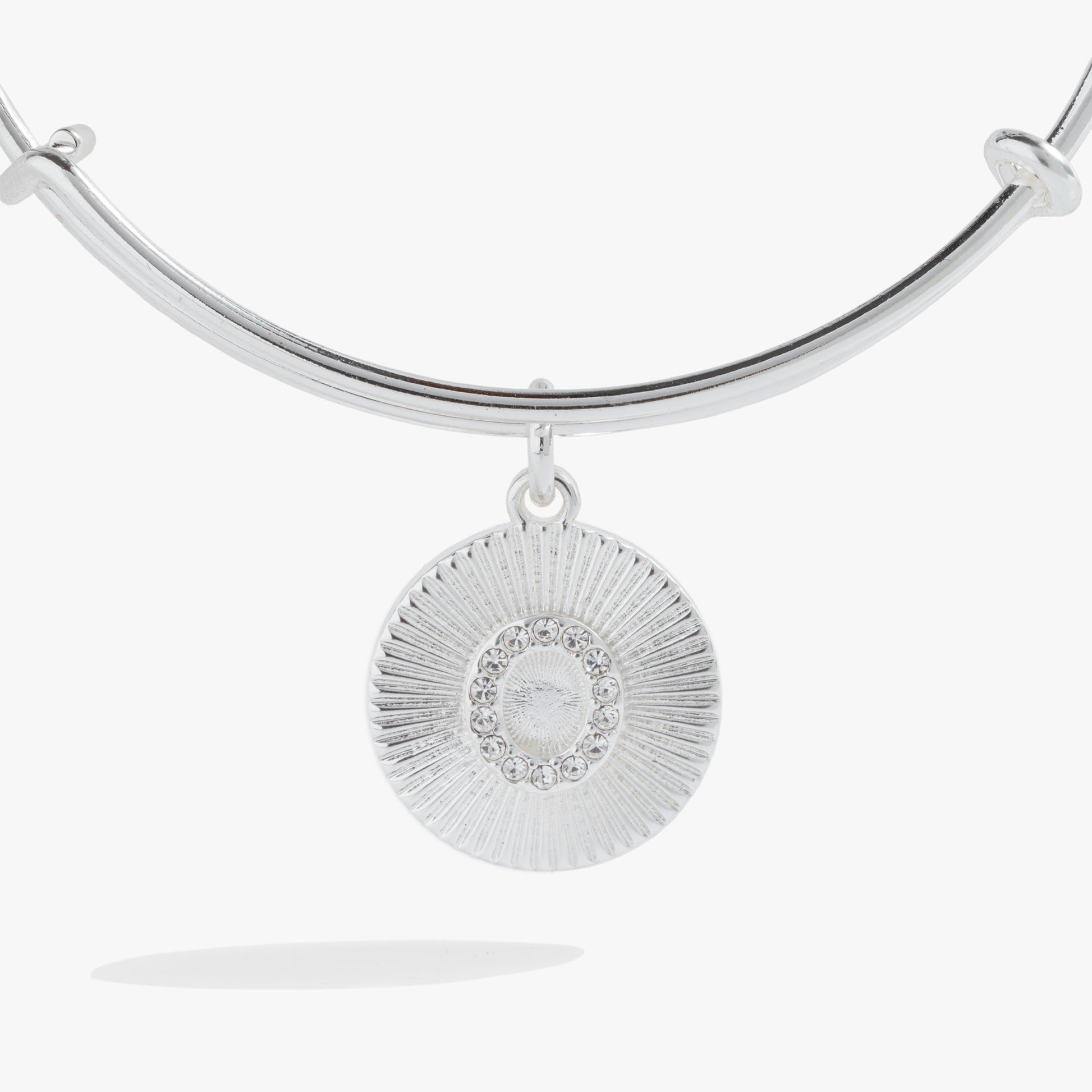 Initial O Pave Starburst Texture Bangle ALEX AND ANI