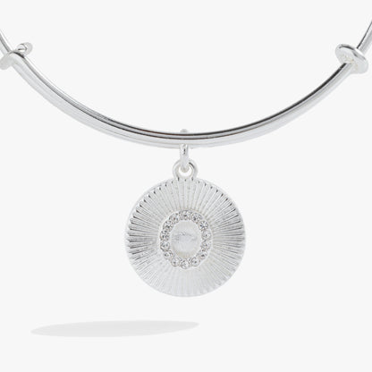 Initial O Pave Starburst Texture Bangle ALEX AND ANI