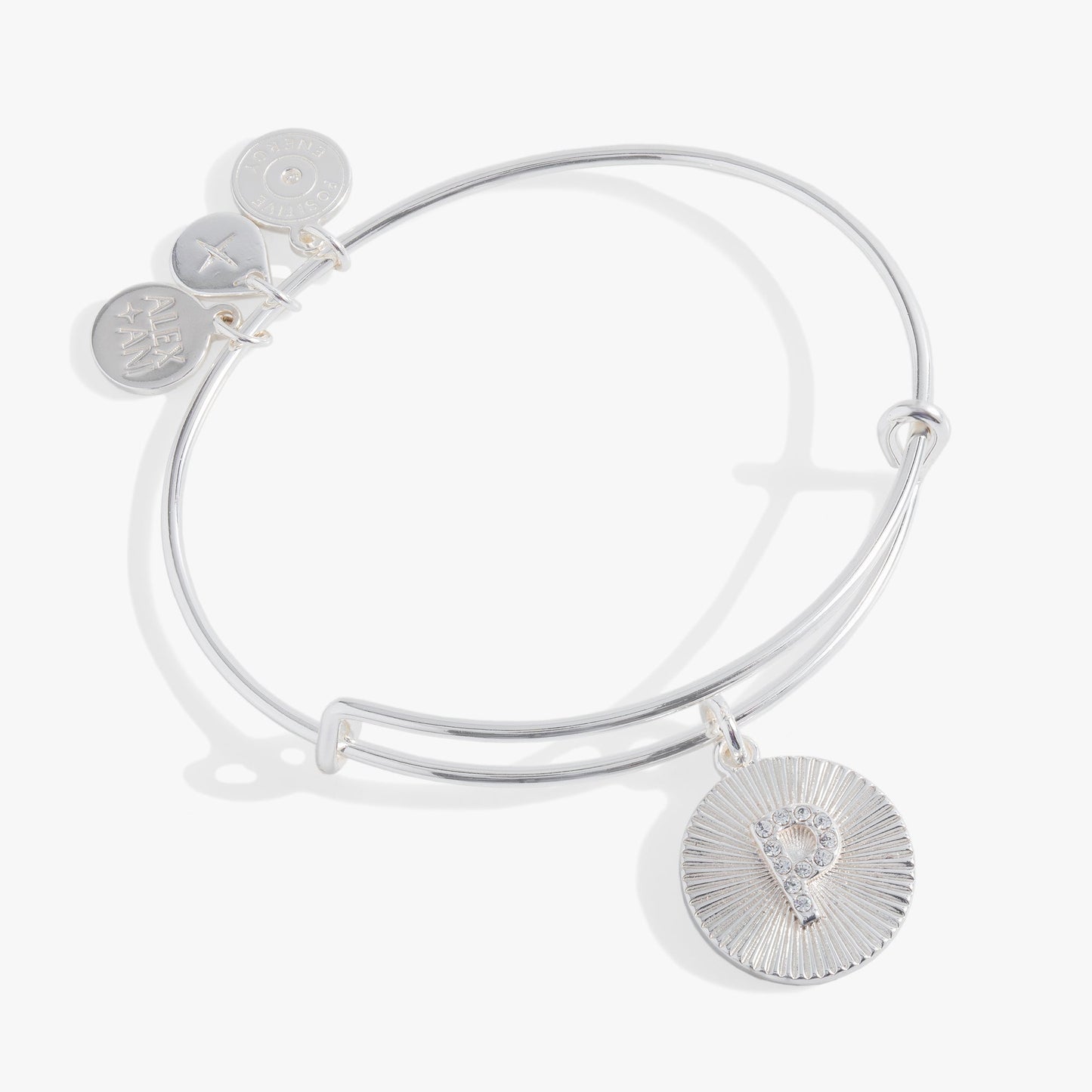 Initial P Pave Starburst Texture Bangle ALEX AND ANI
