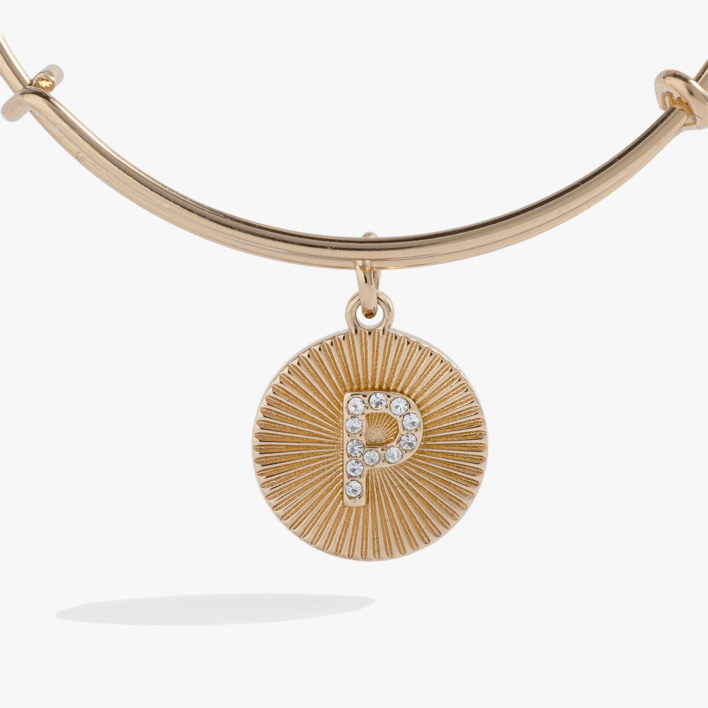 Initial P Pave Starburst Texture Bangle ALEX AND ANI
