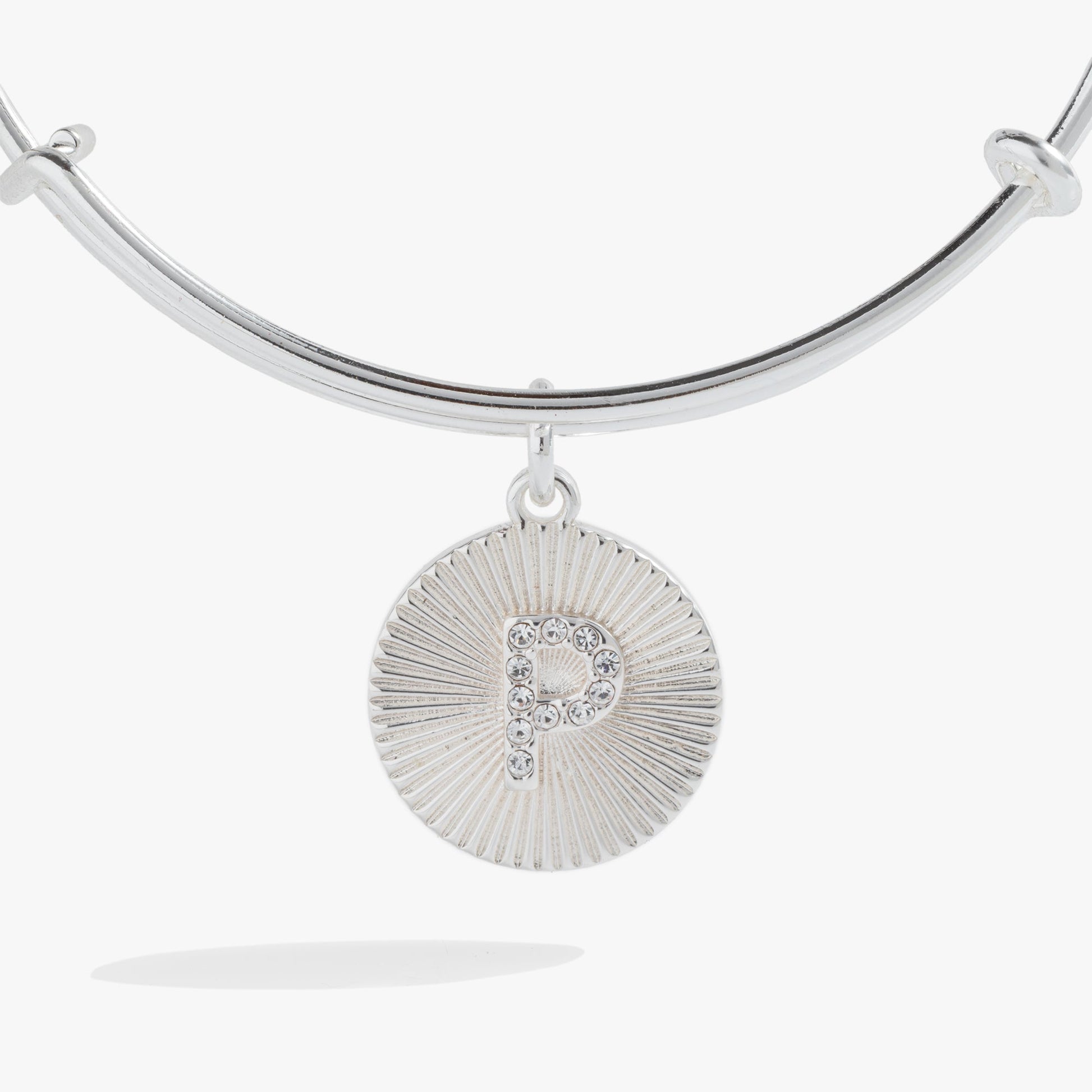 Initial P Pave Starburst Texture Bangle ALEX AND ANI