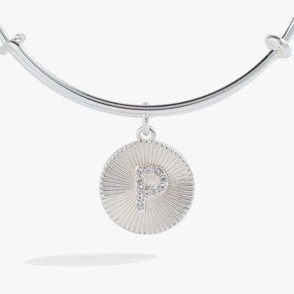 Initial P Pave Starburst Texture Bangle ALEX AND ANI
