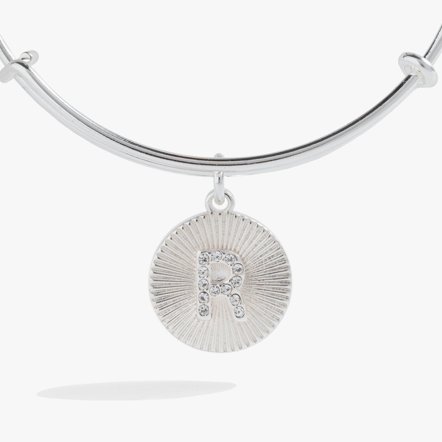 Initial R Pave Starburst Texture Bangle ALEX AND ANI