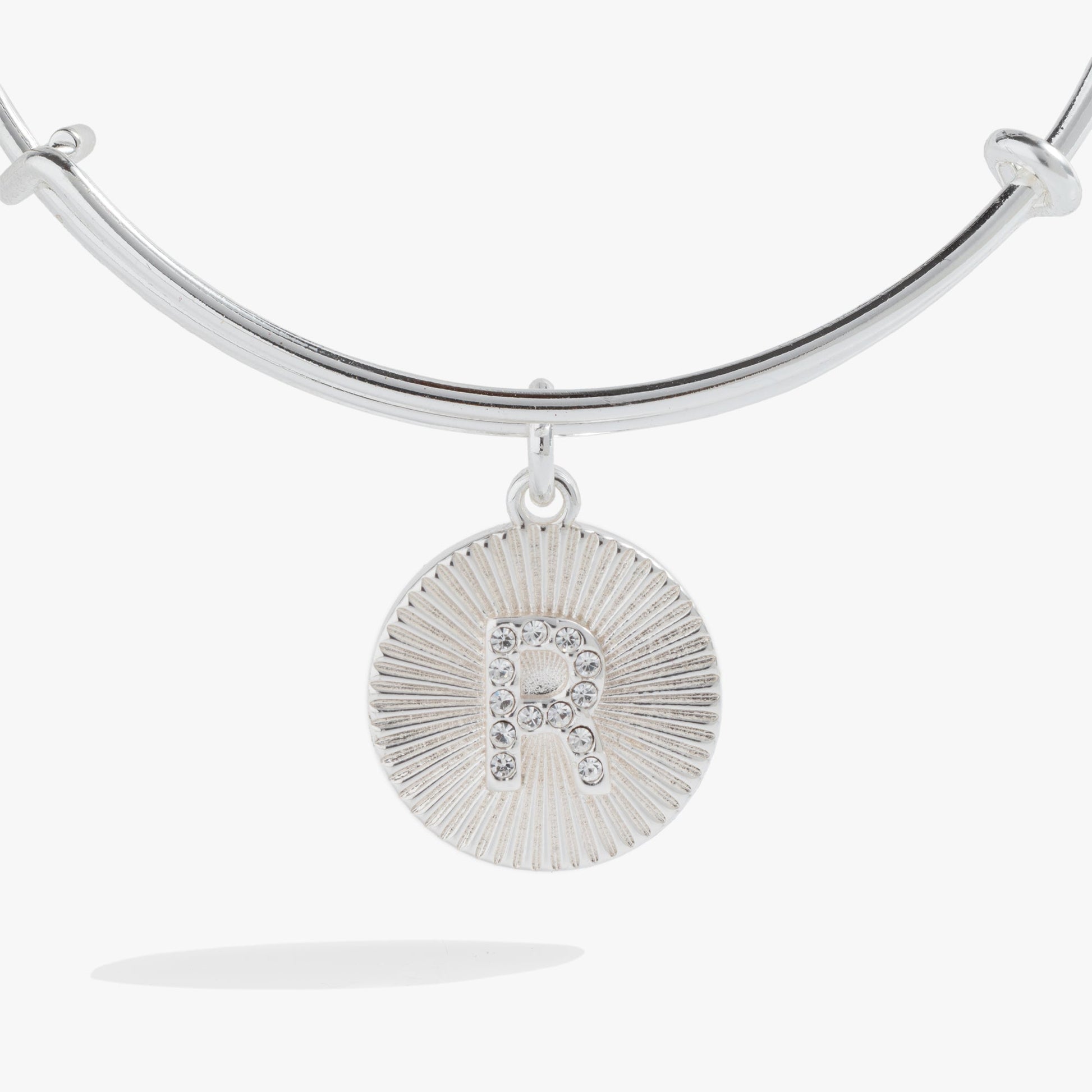 Initial R Pave Starburst Texture Bangle ALEX AND ANI