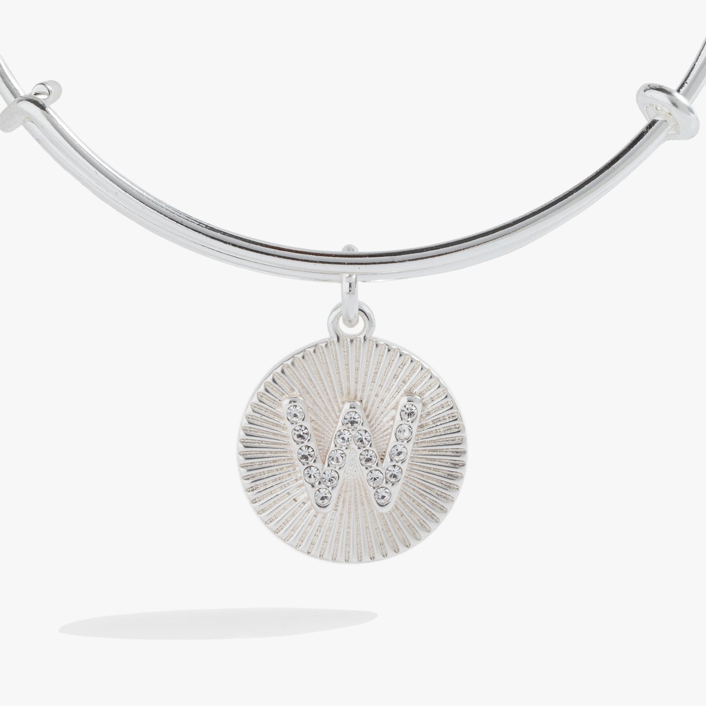 Initial W Pave Starburst Texture Bangle ALEX AND ANI