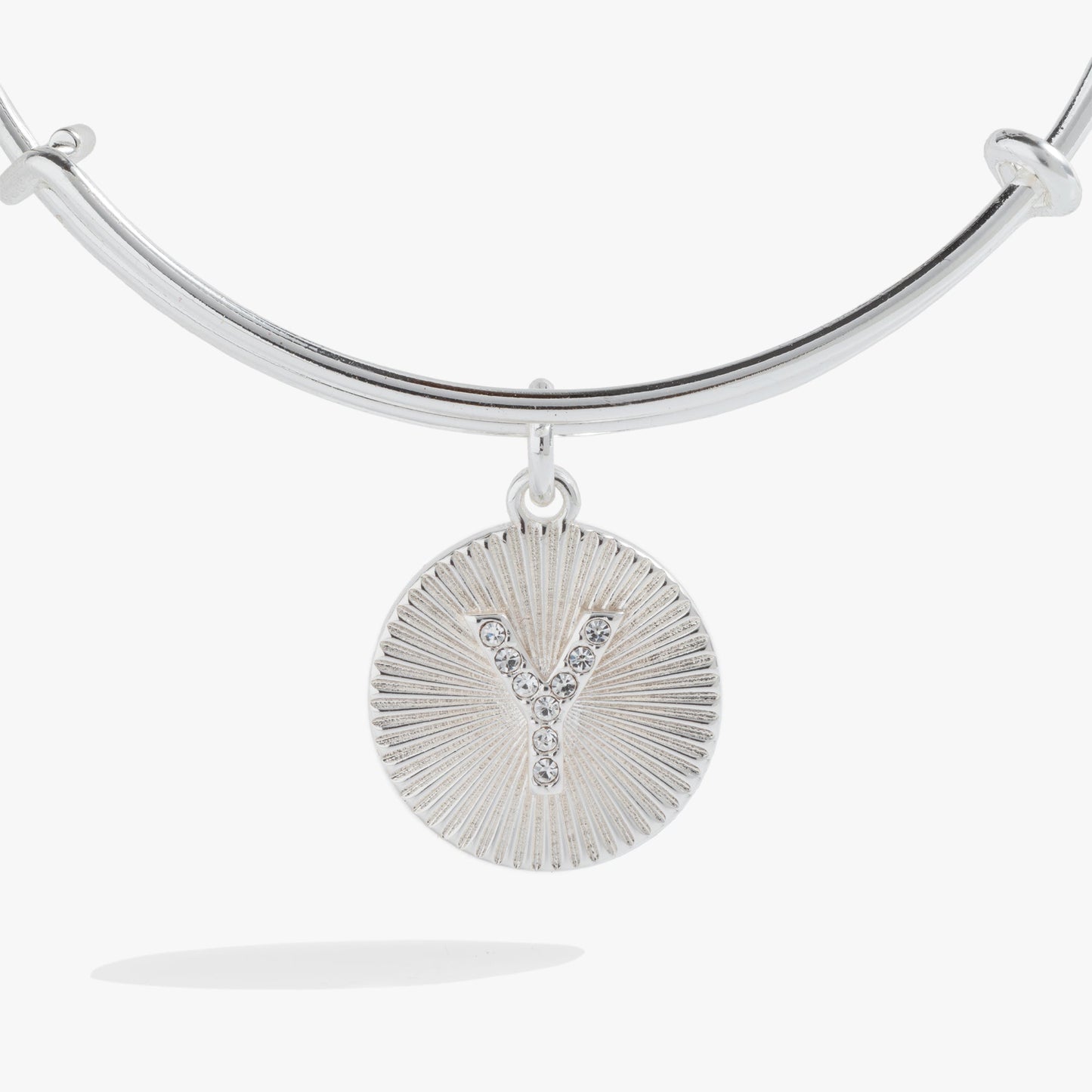 Initial Y Pave Starburst Texture Bangle ALEX AND ANI