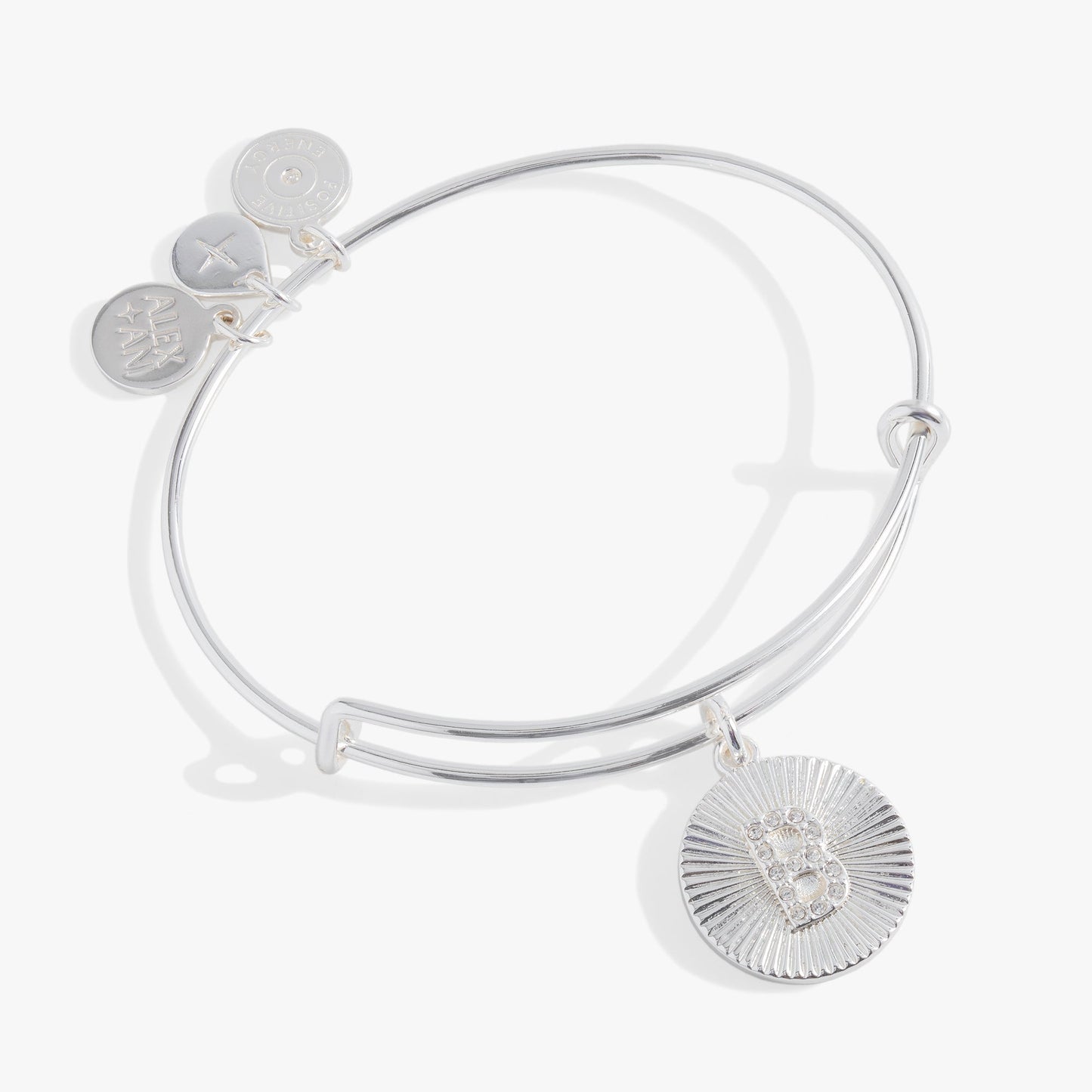 Initial B Pave Starburst Texture Bangle ALEX AND ANI