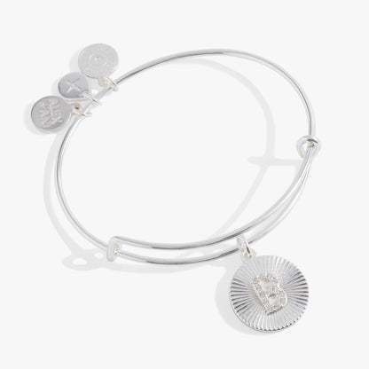 Initial B Pave Starburst Texture Bangle ALEX AND ANI