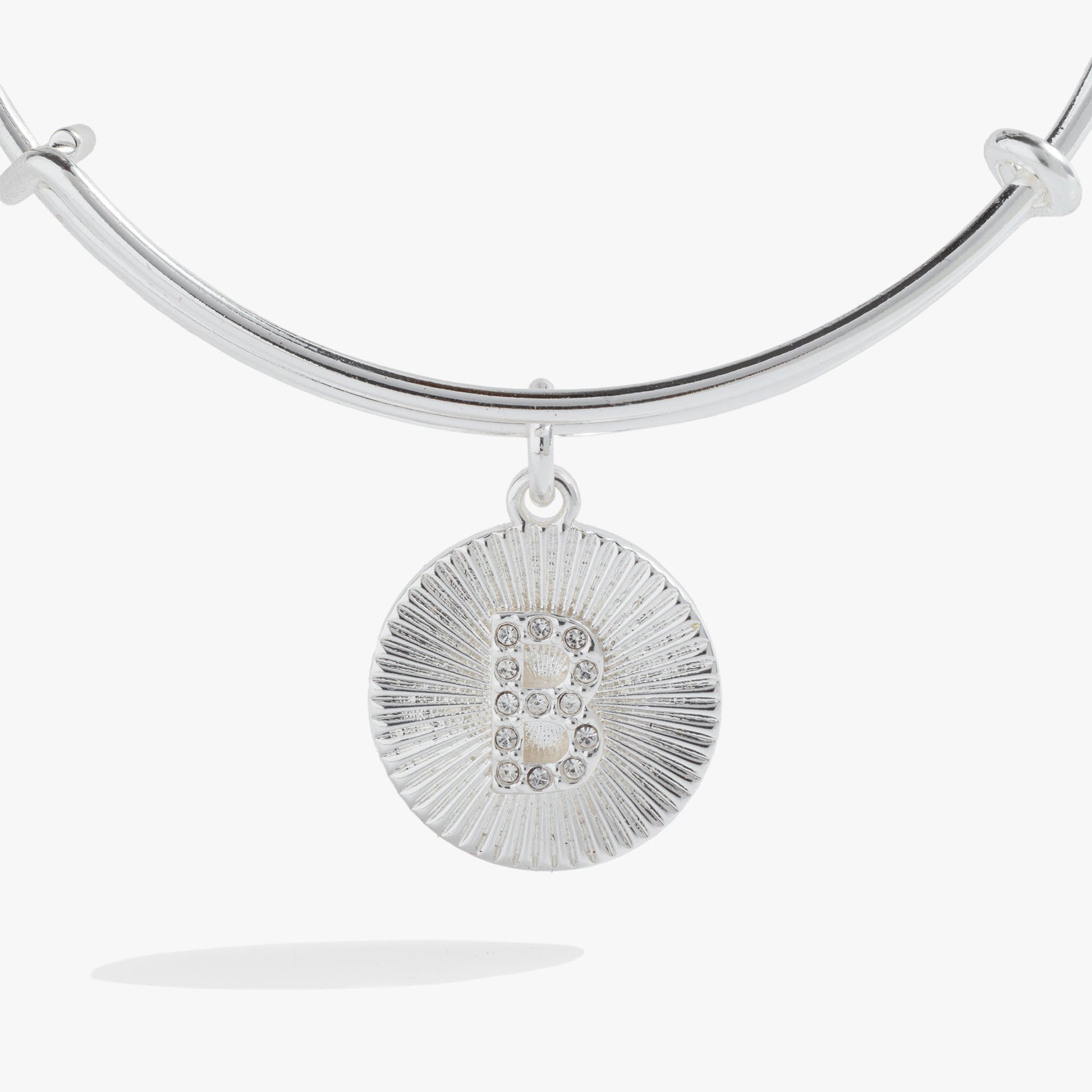 Initial B Pave Starburst Texture Bangle ALEX AND ANI