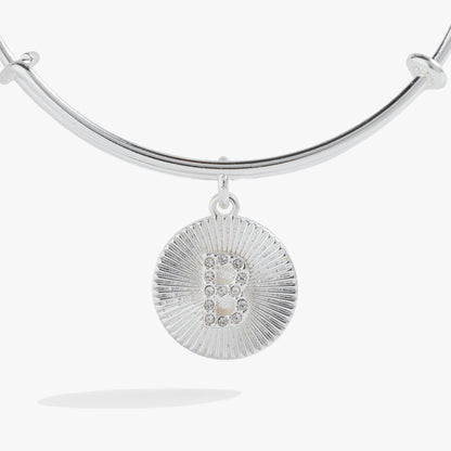 Initial B Pave Starburst Texture Bangle ALEX AND ANI