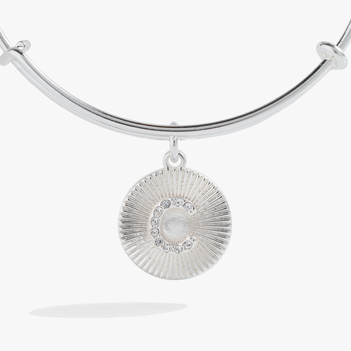 Initial C Pave Starburst Texture Bangle ALEX AND ANI