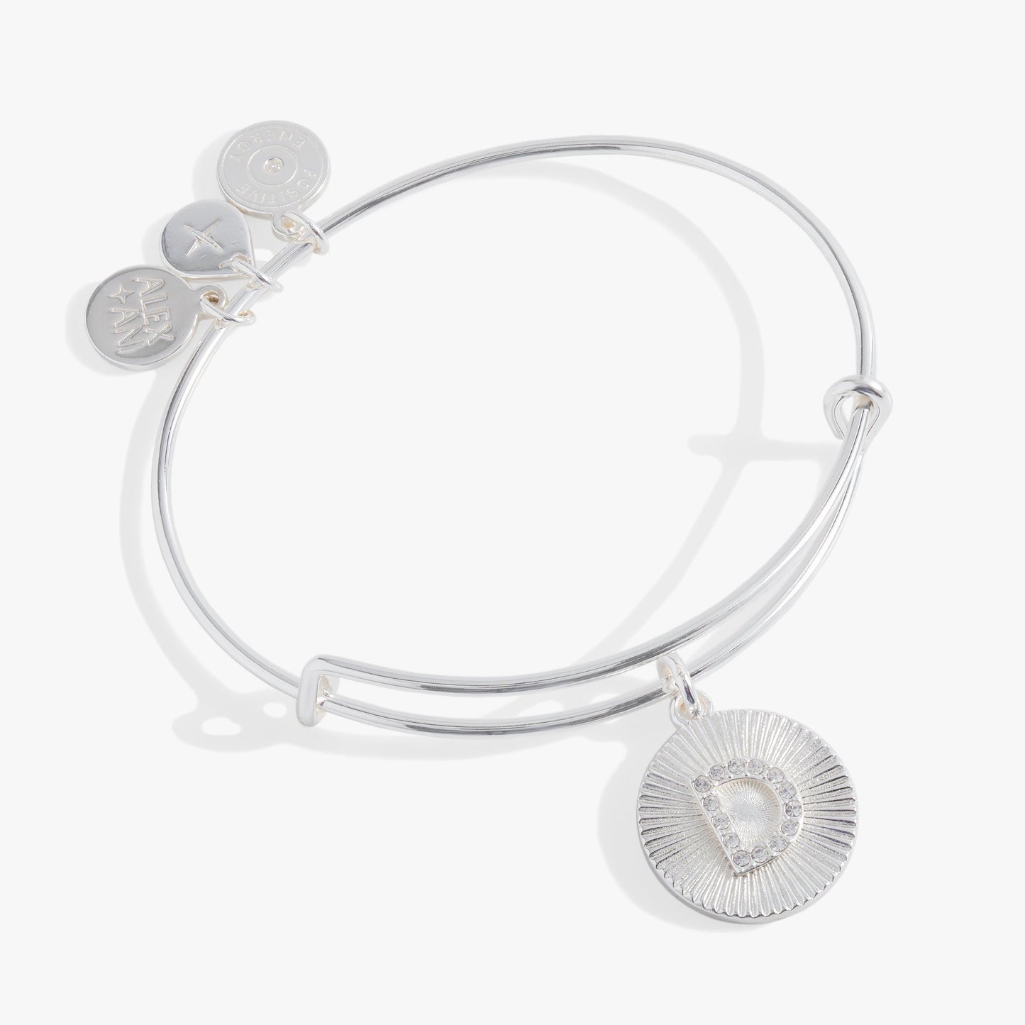 Initial D Pave Starburst Texture Bangle ALEX AND ANI