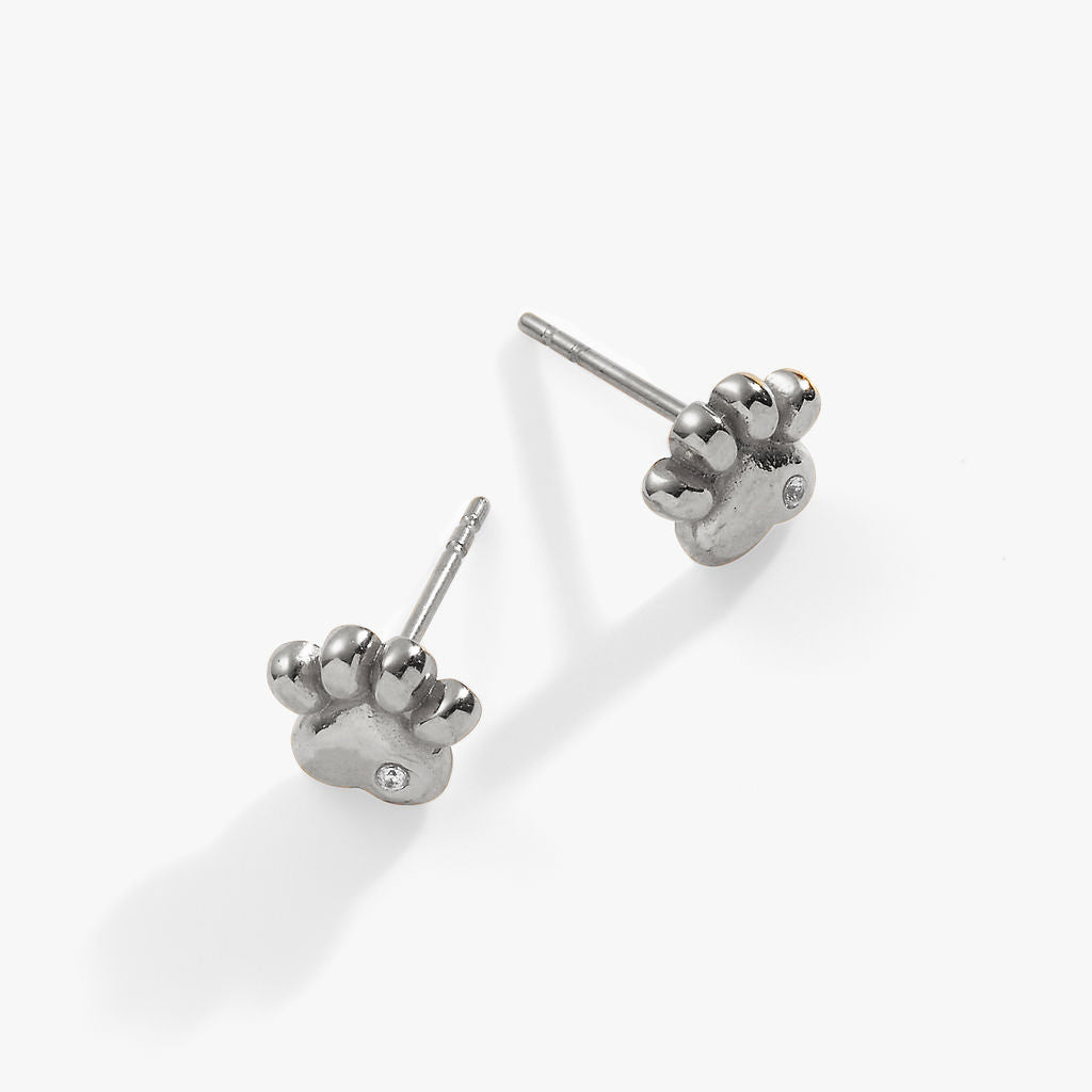 Paw Print Mini Stud Earrings ALEX AND ANI