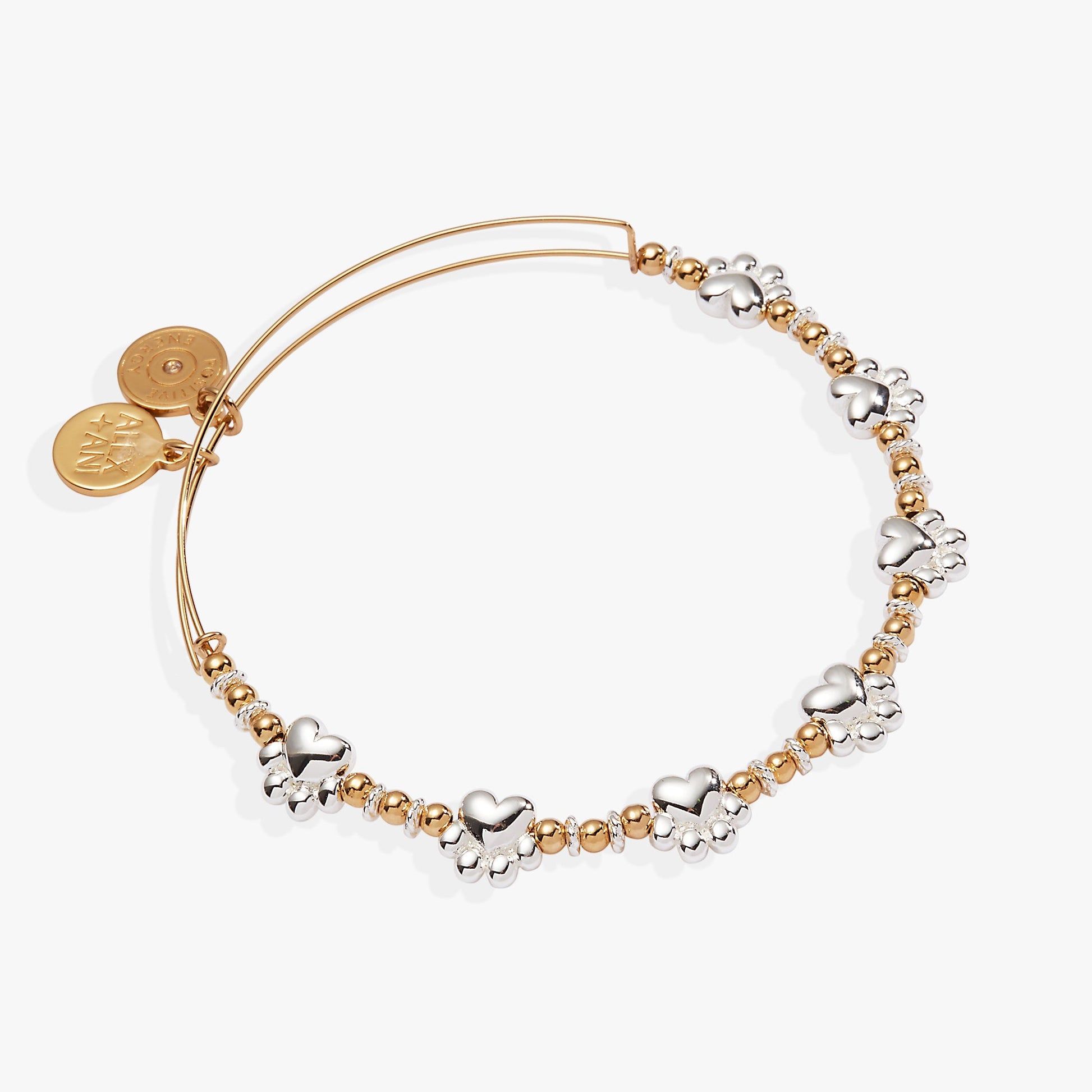 Paw Print Beaded Dog Bangle ALEX AND ANI