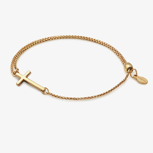 Pull Chain Cross Bracelet ALEX AND ANI