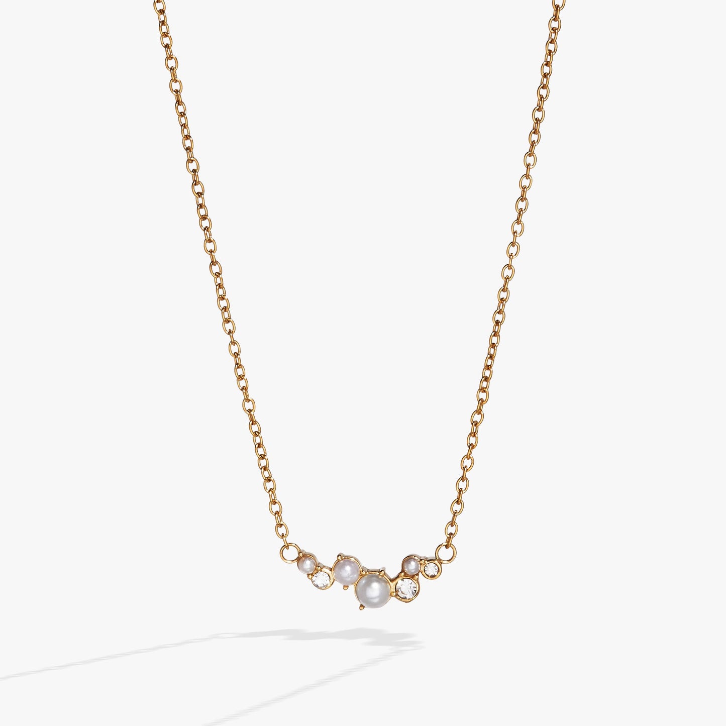 Pearl & Crystal Pendant Necklace ALEX AND ANI