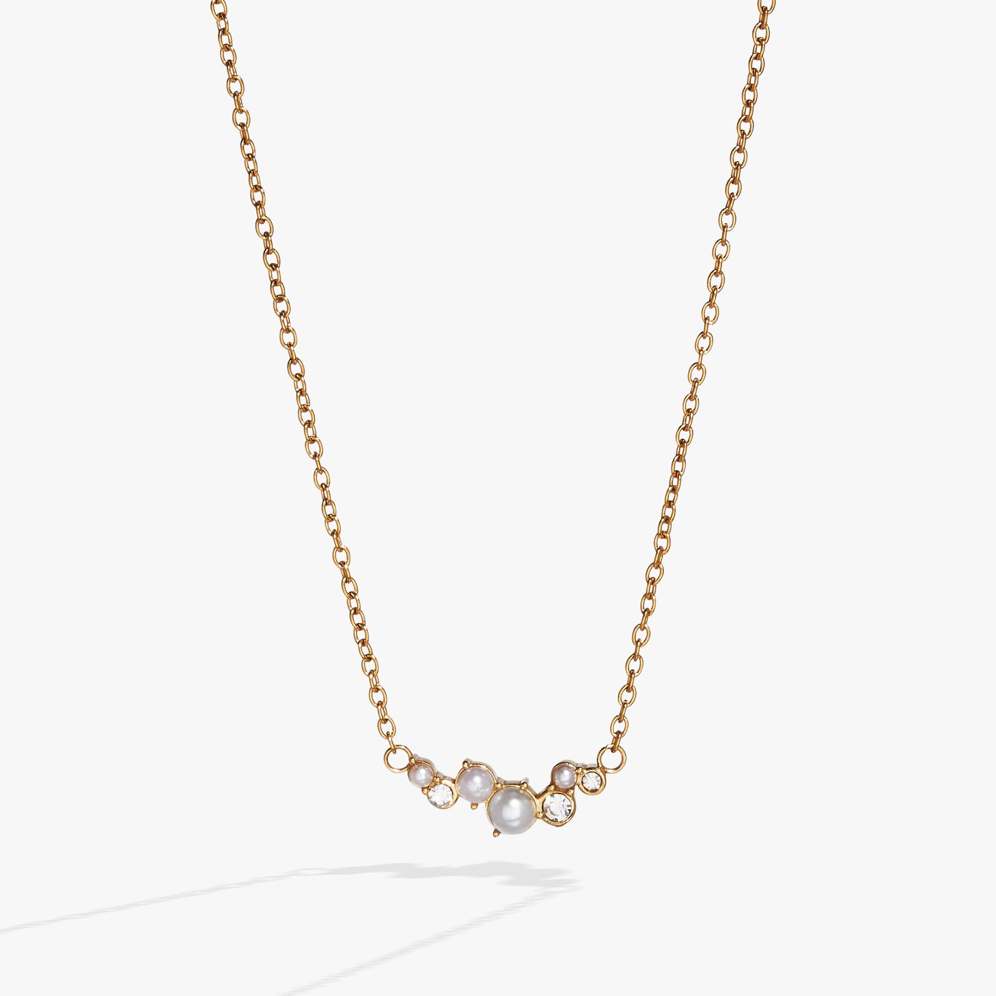 Pearl & Crystal Pendant Necklace ALEX AND ANI