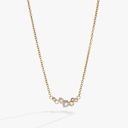 Pearl & Crystal Pendant Necklace ALEX AND ANI