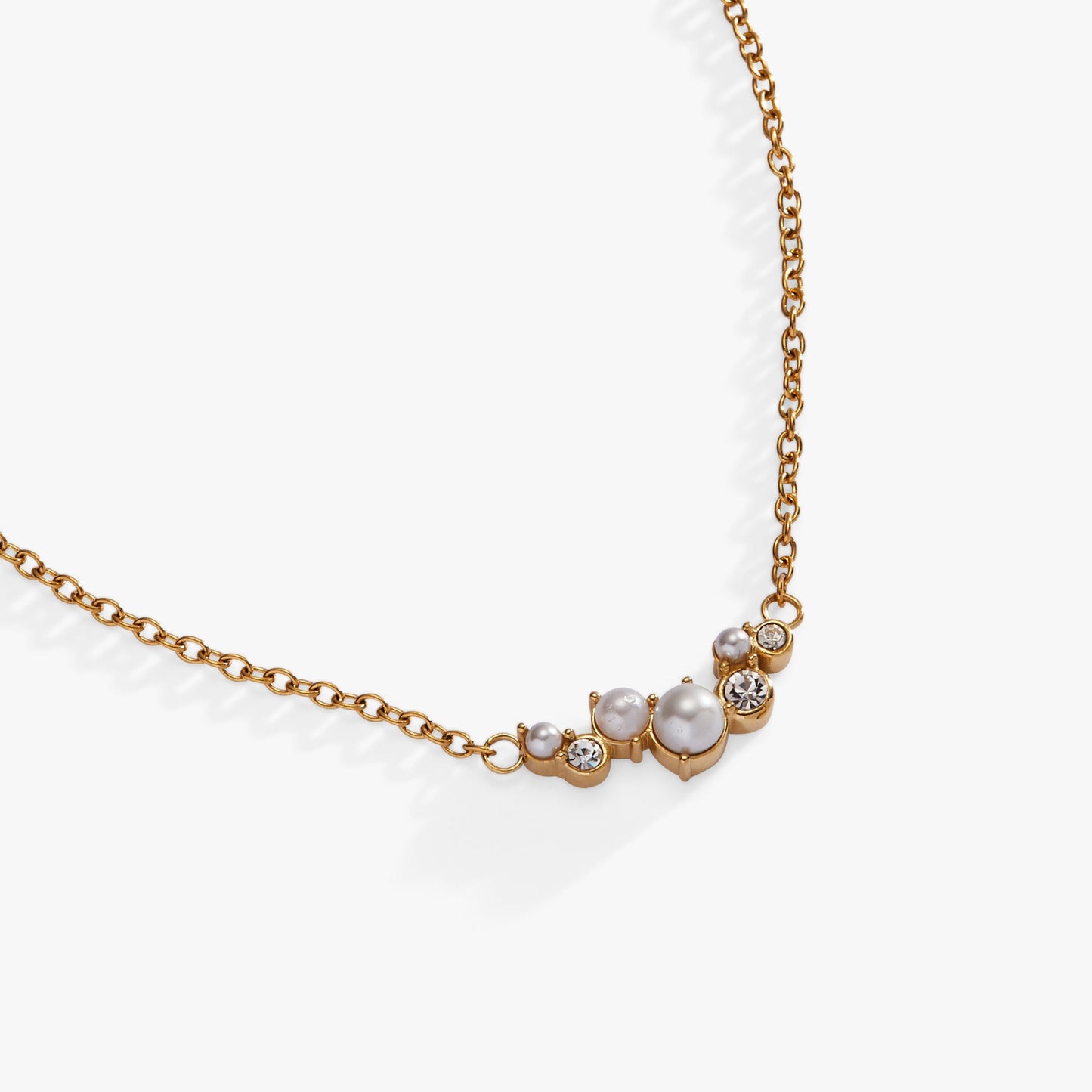 Pearl & Crystal Pendant Necklace ALEX AND ANI