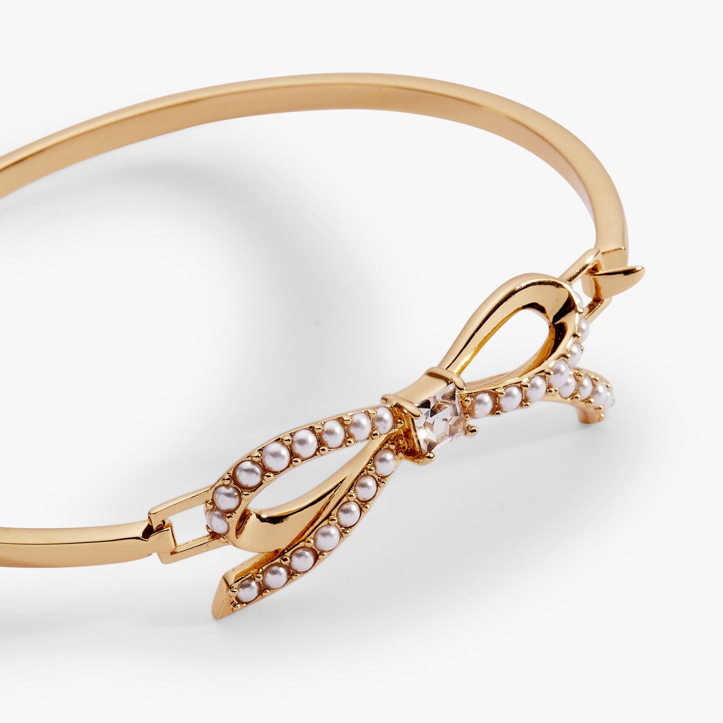 Bow Pearl Coquette Tension Bangle ALEX AND ANI
