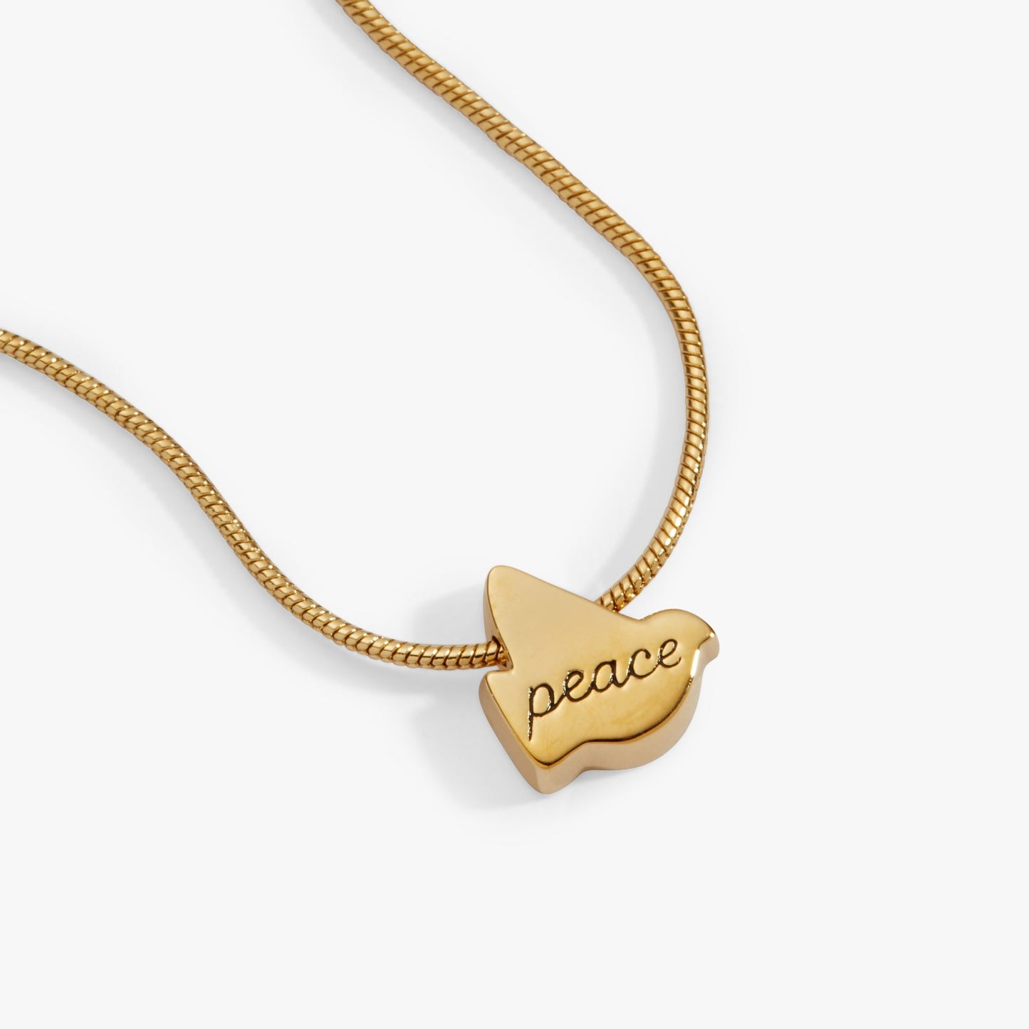 Pearlized Dove 'Peace' Slider Necklace ALEX AND ANI