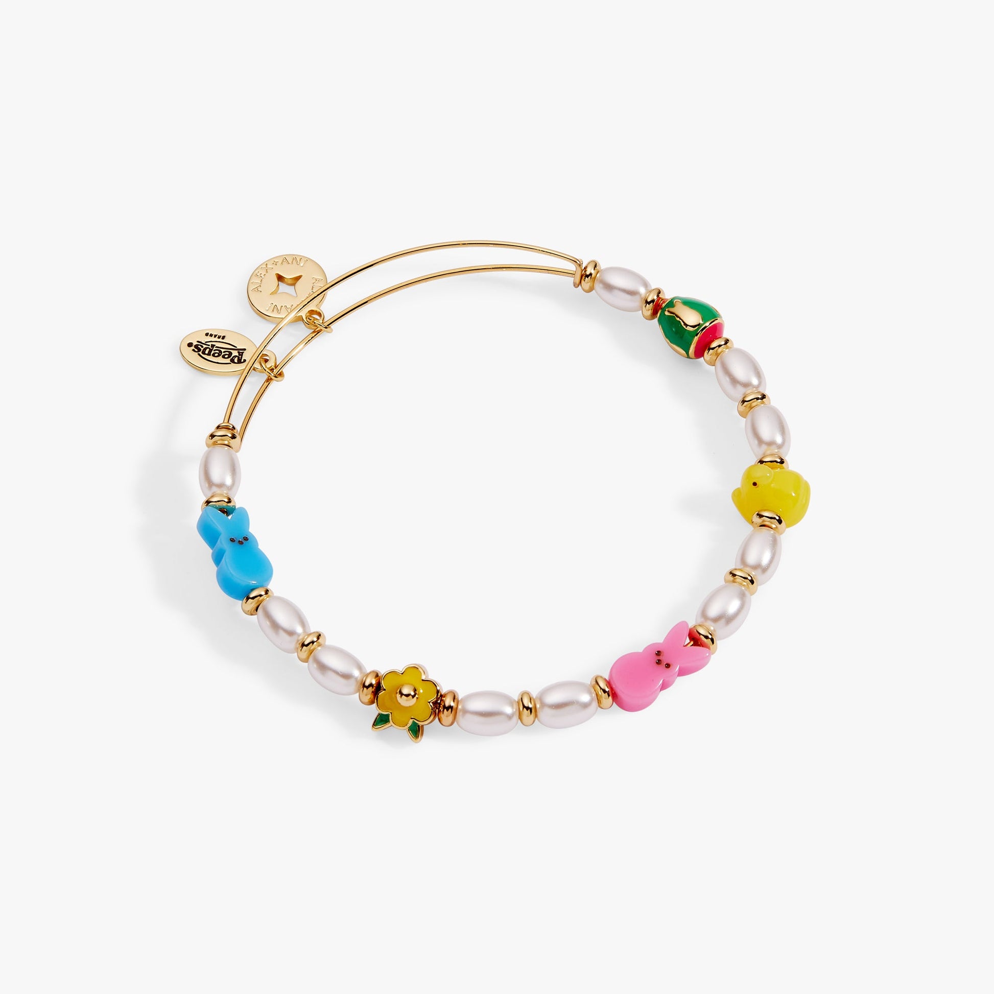 PEEPS® Chick and Bunny Beaded Bangle ALEX AND ANI