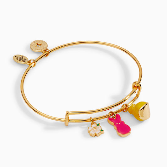 PEEPS® Chick and Bunny Multi Charm Bangle ALEX AND ANI