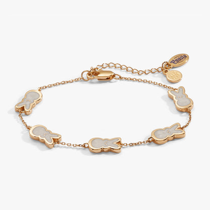 PEEPS® Pearlized Bunny Charm Bracelet ALEX AND ANI