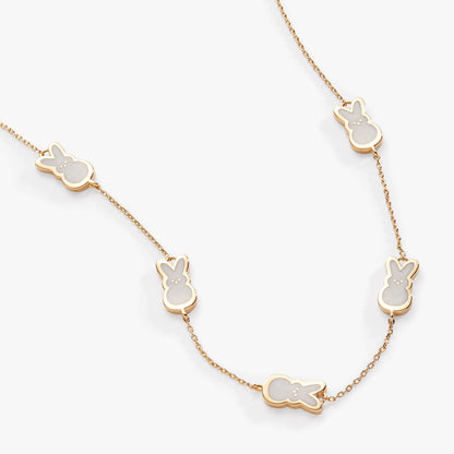 PEEPS® Pearlized Bunny Charm Necklace ALEX AND ANI