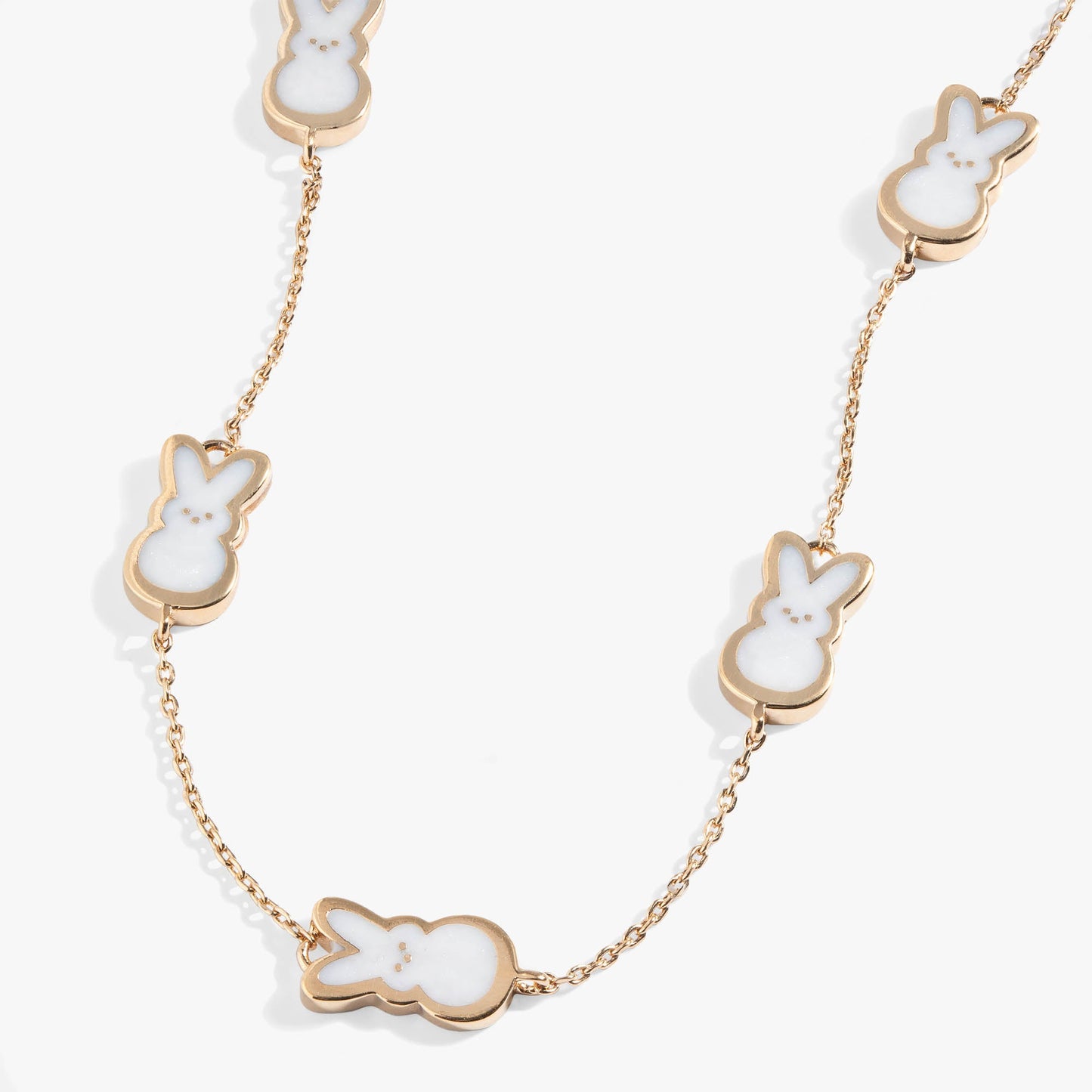 PEEPS® Pearlized Bunny Charm Necklace ALEX AND ANI