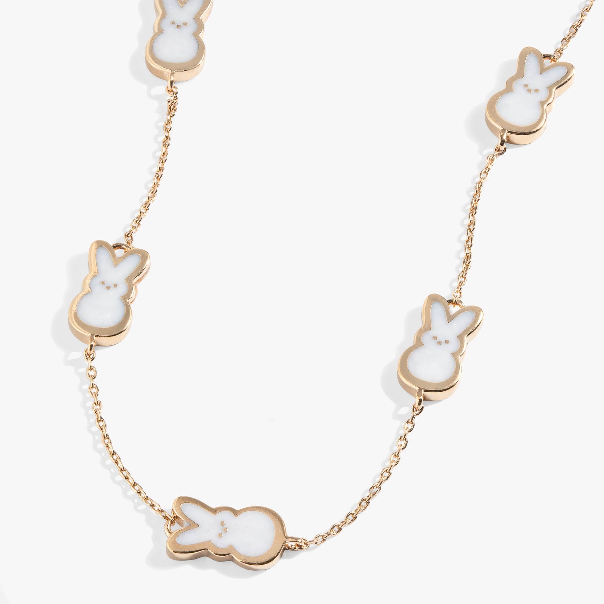 PEEPS® Pearlized Bunny Charm Necklace ALEX AND ANI