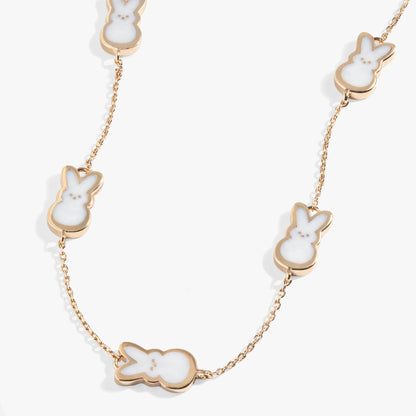 PEEPS® Pearlized Bunny Charm Necklace ALEX AND ANI