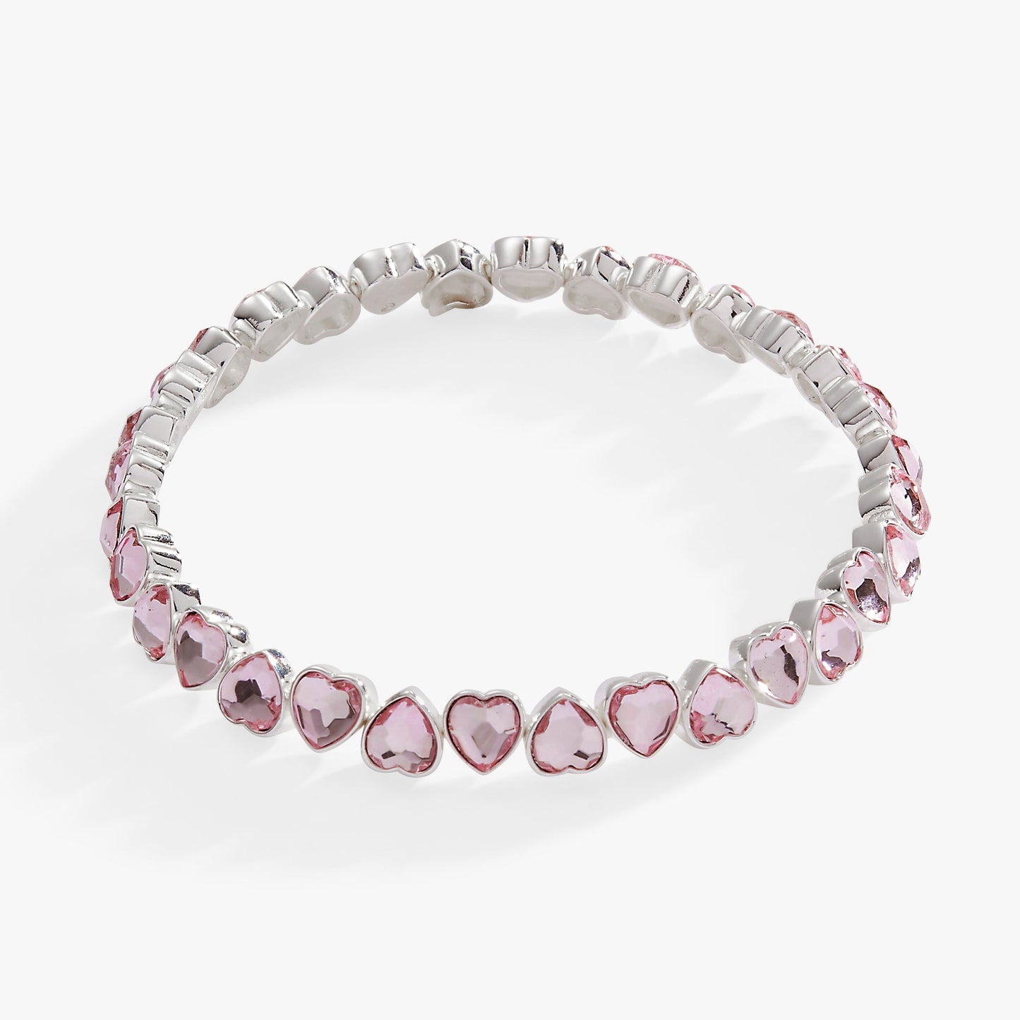 Pink Crystal Heart Stretch Bracelet ALEX AND ANI