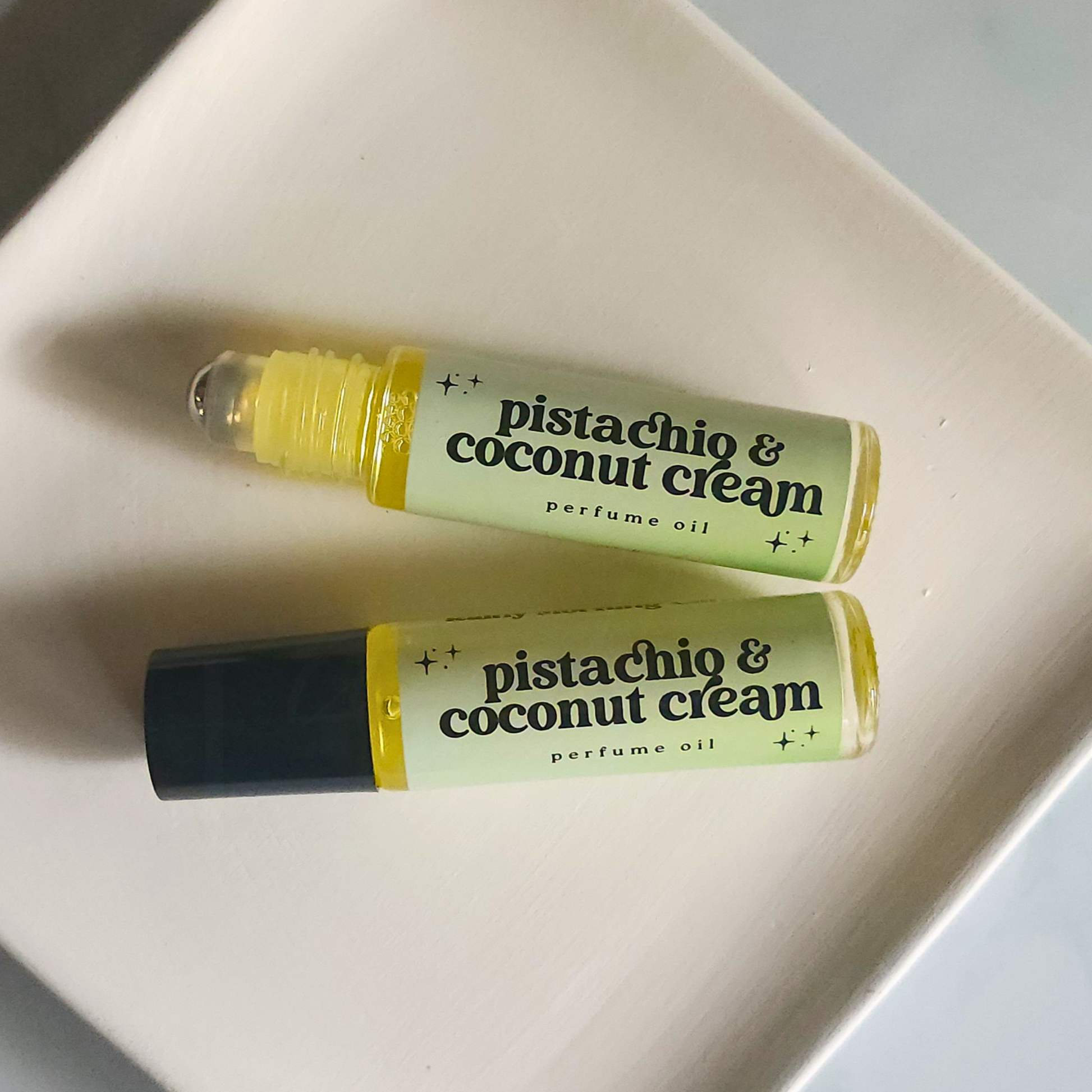 Pistachio & Coconut Cream | Sol De Janerio Inspired | Perfume Oil Rainy Morning Candles